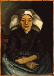 Paysanne de Nuenen assise